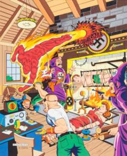 Alex Schomburg Marvel Mystery Comics #56 Cover Recreation Painting Original Art (undated). Golden Age - | Heritage