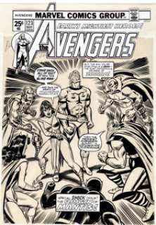 Ron Wilson and John Romita Avengers #123 Cover Original Art (Marvel, 1974). A powerful cover from writer - | Heritage