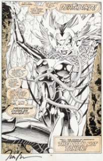 Jim Lee and Scott Williams X-Men #274 Splash Page 22 Deathbird Original Art (Marvel, 1991). The last page -