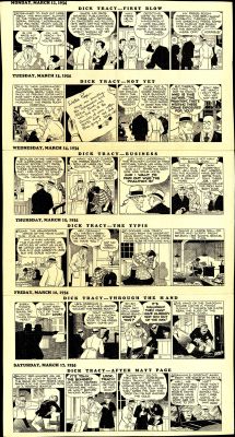 Gould- Dick Tracy Daily Proof Sheet (1934) | Russ Cochran