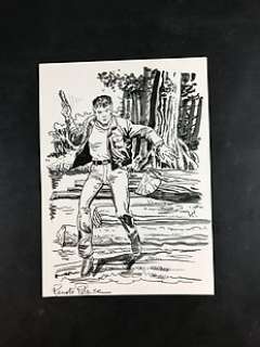 Renato Polese - Mister No - Renato Polese - Ritratto del Personaggio - Firmato - Page volante - Exemplaire unique