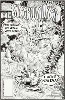 Art Nichols and Dick Giordano Sleepwalker #32 Cover Original Art (Marvel, 1994)....