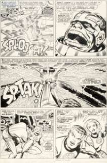 Jack Kirby and Joe Sinnott Fantastic Four #61 Story Page 11 Original Art (Marvel, 1967).... | Heritage