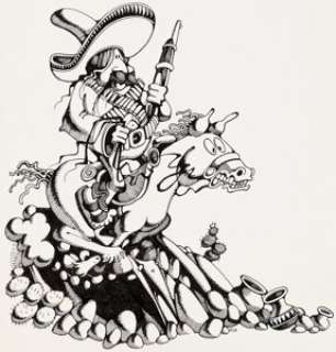 Rick Griffin Illustration Original Art Group of 3 (c. 1960s-70s).... (Total: 3 Original Art) | Heritage