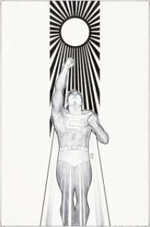 J. H. Williams III Final Crisis: Superman Beyond 3-D #2 Sliver Variant Cover Original Art (DC, 2008)....