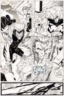 Jim Lee and Art Thibert X-Men #6 Story Page 16 Original Art (Marvel, 1992)....