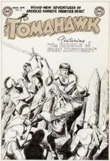 Bob Brown and Fred Ray Tomahawk #16 Cover Original Art (DC, 1953)....
