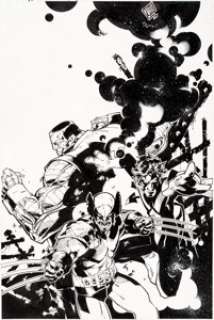 Chris Bachalo and Mark Irwin - X-Men Illustration Original Art (c. 2000-10s)....