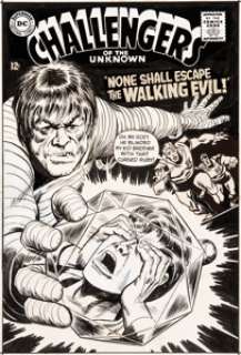 Bob Brown and Mike Esposito (attributed) Challengers of the Unknown #63 Cover Original Art (DC, 1968).... (Total: 2 Items)