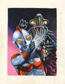Noritsuna Maemura Hand-Drawn Color Illustration "Ultraman 80" | Mandarake (Big Web)