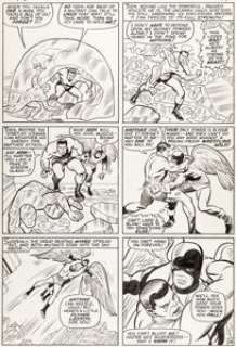 Jack Kirby and Chic Stone X-Men #8 Story Page 14 Angel and Iceman Original Art (Marvel, 1964)....