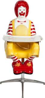 Ronald McDonald Unique Prototype High Chair (McDonald’s/Setmakers, 1975).... | Heritage