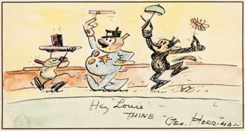 George Herriman Krazy Kat and Friends Illustration Original Art (c. 1930-40s).... | Heritage