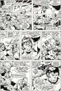Sal Buscema and Joe Staton The Incredible Hulk #196 Story Page 10 Original Art (Marvel, 1976).... | Heritage