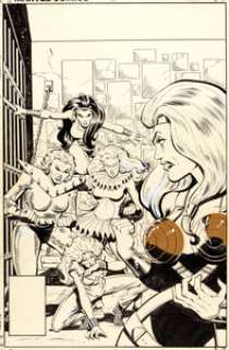  - John Romita Jr. and Bob Layton Dazzler #13 Cover Original Art (Marvel, 1982)....