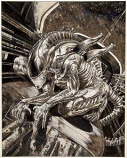 Mark Nelson Aliens Poster Illustration Original Art (Dark Horse, 1988).... | Heritage