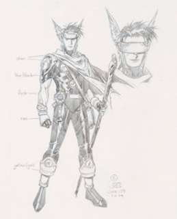  - Jim Cheung Young Avengers Wiccan Character Concept Original Art (Marvel, 2004)....