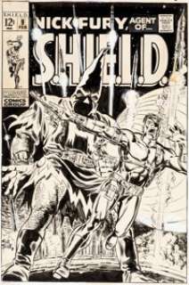 Frank Springer Nick Fury, Agent of S.H.I.E.L.D. #9 Cover Original Art (Marvel, 1969).... | Heritage