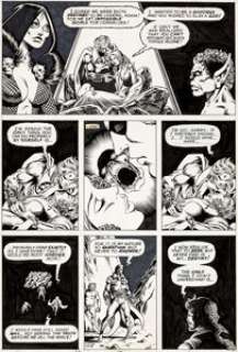  - Jim Starlin and Steve Leialoha Warlock #10 Story Page 9 Gamora Original Art (Marvel, 1975)....