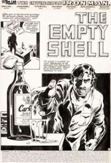  - Luke McDonnell and Steve Mitchell Iron Man #167 Title Page 1 Original Art (Marvel, 1983)....