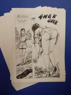 Birago Balzano | Stregoneria Supplemento al n. 8 - Birago Balzano - 30x Tavole Originali Erotiche "Vade retro satana" - Page volante - Exemplaire unique - (1984) | Catawiki