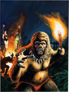Bob Larkin Planet of the Apes #13 Cover Original Art (Marvel, 1975)....