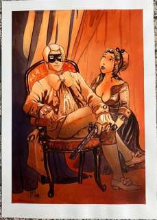 Reculé, Henri | Reculé, Henri - Dessin original couleur - Le Crépuscule des Anges T2 - Le Maestro - (1999) | Catawiki