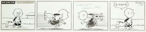 Charles Schulz Peanuts Daily Comic Strip Original Art dated 1-20-59 (United Feature Syndicate, 1959).... | Heritage