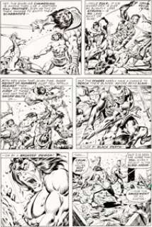 John Buscema and Ernie Chan Conan the Barbarian #84 Story Page 15 Original Art (Marvel, 1978).... | Heritage