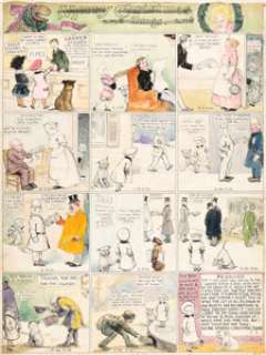 Richard F. Outcault Buster Brown Sunday Comic Strip Original Art (Newspaper Feature Service, c. 1910s).... | Heritage