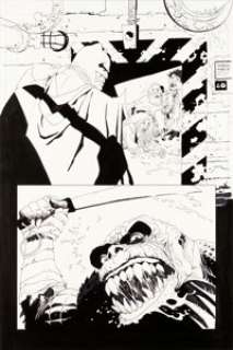 Eduardo Risso Flashpoint: Batman Knight of Vengeance #1 Planche 14 (DC, 2011). Les tours Wayne Casinos dominent -