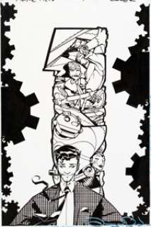 Duncan Rouleau Metal Men #1 Cover Original Art (DC, 2007). From the eight-issue "New 52" -
