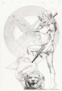 Jay Anacleto - Mystique Penciled Pinup Original Art (undated)....