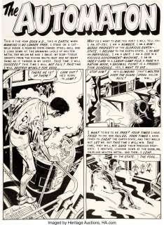 Joe Orlando - Weird Fantasy #20 Complete 7-Page Story "The Automaton" Original Art (EC, 1953).