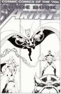 Jim Starlin, Al Milgrom, and Alan Weiss - Comic Book Artist #18 Cover Original Art (TwoMorrows, 2002).