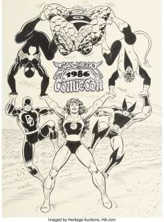 John Romita Sr. | San Diego Comic Con 1986 Program Book Cover Original Art (SDCC, 1986). | Heritage