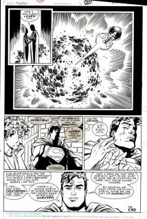 Carlos Garzon, Mike Mignola - world of krypton #4 p 23 (cover scene! Superman‘s origin! Best page in the entire series! ) 1988