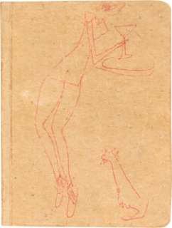 Joann Sfar - Carnet personnel, Actrice Sarah Brooks Dessins Originaux (Non Daté). Joann Sfar Personal Notebook, Actress Sarah Brooks Original Art Misc. (Undated).