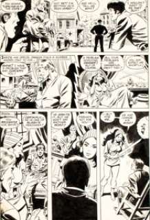 Ric Estrada et Wally Wood - Richard Dragon, Kung-Fu Fighter Vol 1 #8 Planche 9 (D.C.C Comics, 1976). Ric Estrada and Wally Wood Richard Dragon, Kung-Fu Fighter V1#8 Story Page 9 Original Art (D.C.C Comics, 1976).