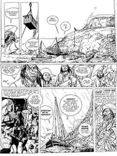 Patrice Pellerin | Pellerin, Patrice - Planche originale (p.7) Lépervier T2 - Le rocher du crâne - (1995) | Catawiki