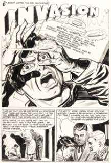 Jack Sparling - Chamber of Chills #23 Complete 5-Page Story "Invasion" Original Art (Harvey, 1954).... (Total: 5 Original Art)