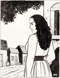 Gilbert Hernandez - Complete Love & Rockets #2 Chelo‘s Burden 2nd Edition Cover Original Art (Fantagraph...