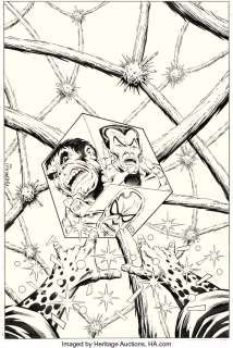 Starlin, Jim - Jim Starlin and Al Milgrom Infinity Abyss #2 Cover and Complete 22-Page Story "Paranoids and Nihilists" Original A... (Total: 22 Original Art)