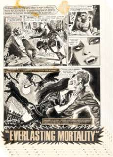 Grandenetti, Jerry - Jerry Grandenetti Eerie #44 Complete 5-Page Story "Everlasting Mortality" Original Art (Warren, 1972).... (Total: 5 Original Art)