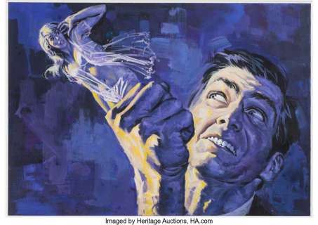 Prezio, Victor - Vic Prezio Eerie #15 Cover Painting Original Art (Warren, 1968)....