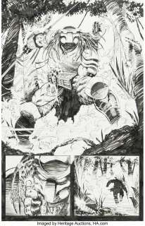 Chris Mooneyham Predator vs. Judge Dredd vs. Aliens #1 Story Page 2 Original Art (Dark Horse, 2016)....