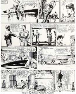 Jijé - Jijé (Joseph Gillain) Tanguy et Laverdure, Mission Spéciale #10 Story Page 22 Original Art (Dargaud, 1968)....