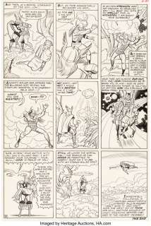 Kirby, Jack | Jack Kirby and Chic Stone Journey into Mystery #108 Story Page 18 Thor Original Art (Marvel, 1964).... | Heritage