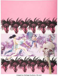 Burns, John M. - John M. Burns Modesty Blaise #7 The Iron God Cover Painting Original Art (Titan, 1989)....