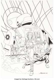 Marvel Artist - Joe Quinones and Jose Rivera Star Wars: Rogue One #1 Variant Cover Original Art (Marvel, 2017).... (Total: 2 Original Art)